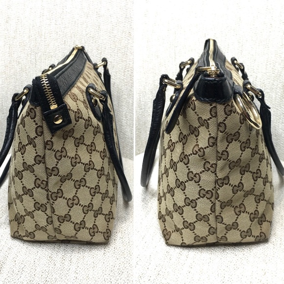 Authentic Gucci brown monogram canvas tote bag - Picture 8 of 16
